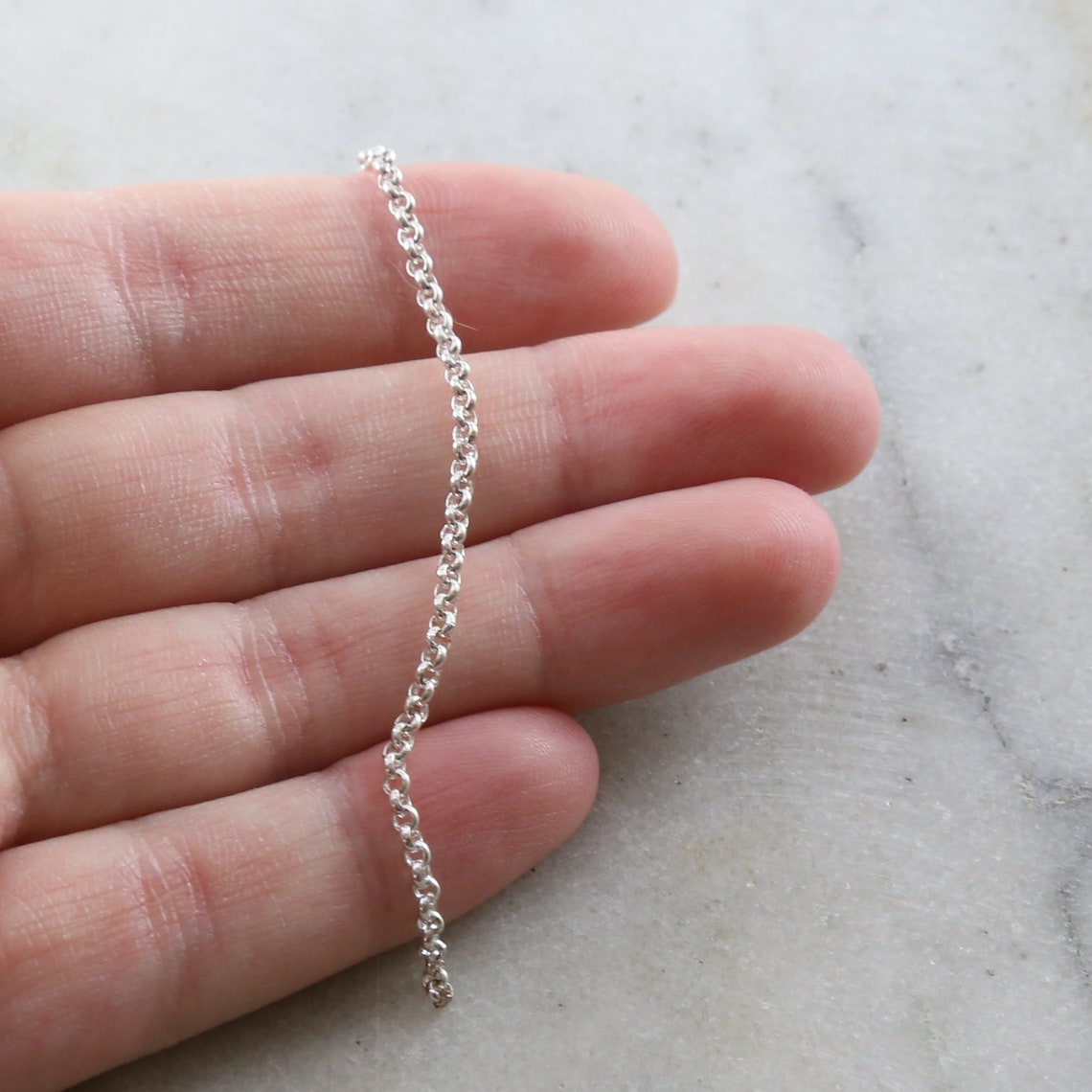 2mm Base Metal Small Delicate Rolo Chain 8 Finishes / Chain by | Etsy
