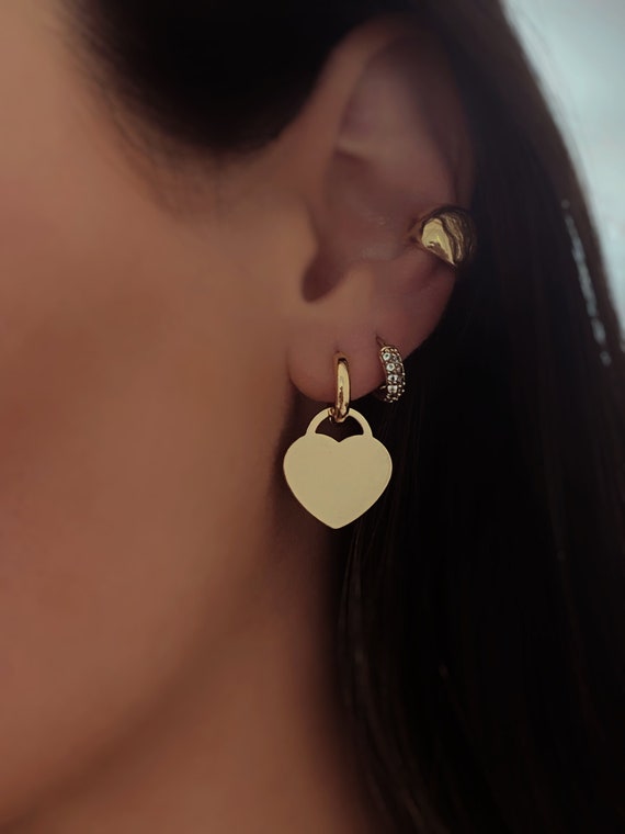 Lovey Heart Hoops