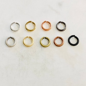 24 Pieces 10mm 13 gauge Base Metal Open Jump Rings Charm Links Jewelry Making Supplies Metal Findings