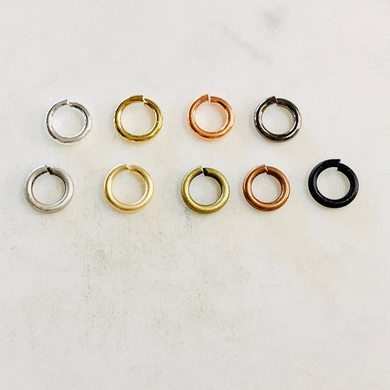 24 Pieces 10mm 13 gauge Base Metal Open Jump Rings Charm Links Jewelry Making Supplies Metal Findings