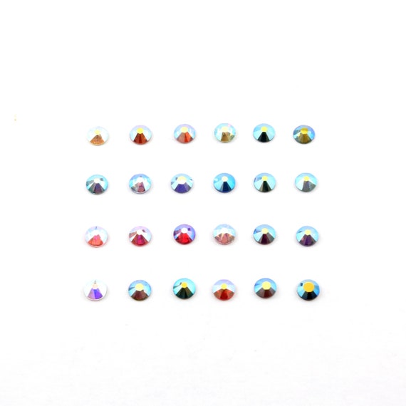 Size 20 SS =4.6mm-4.8mm Authentic Austrian  Crystal Aurora Borealis AB Flat Back Crystal Rhinestone  / Sold by the Gross 144  Pieces