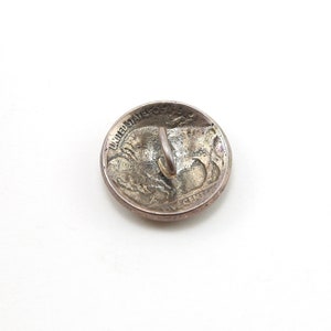 Sterling Silver Round Indian Head and Buffalo Back Five Cents Coin ...