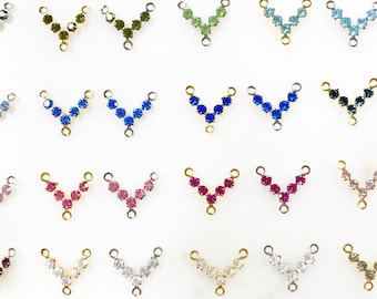 5-teiliges Swarovski-Kristall-3-Wege-Verbindungsstück für Rosenkranzketten – wählen Sie Ihre Kristallfarbe – Schmuckzubehör und Anhänger