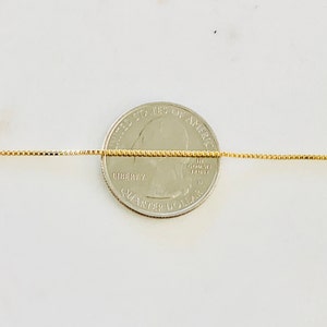Ready to Wear Finished Box Chain 14K Gold Filled 1mm Finished - Etsy