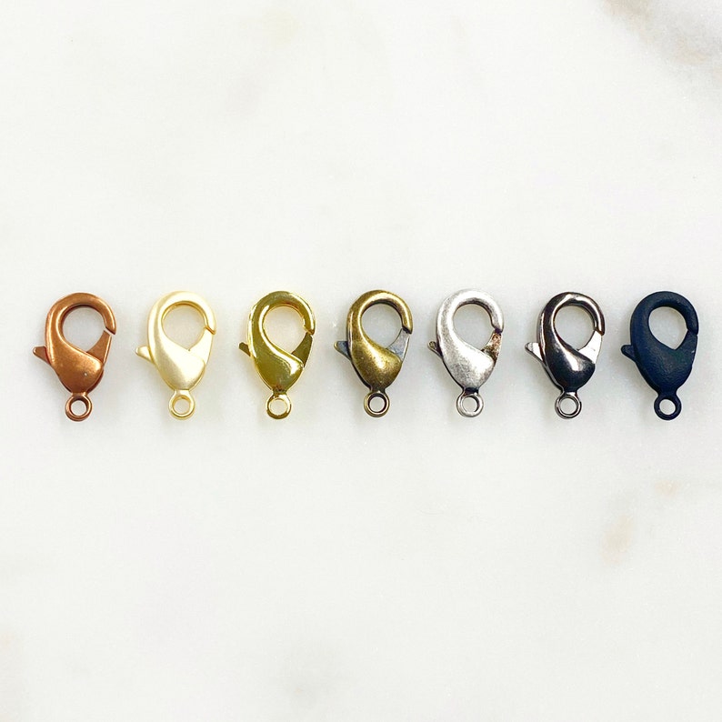 5 Pieces 20mm Rounded Lobster Clasp Choose Your Style Clasp Etsy