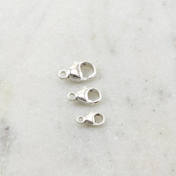 Sterling Silver Tiny Simple Hook & Eye Clasp