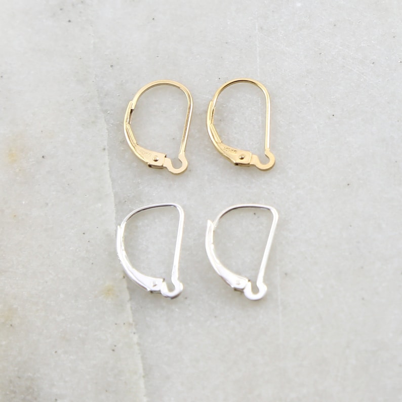 1 Pair Interchangeable Leverback Earring Hooks Earring Etsy