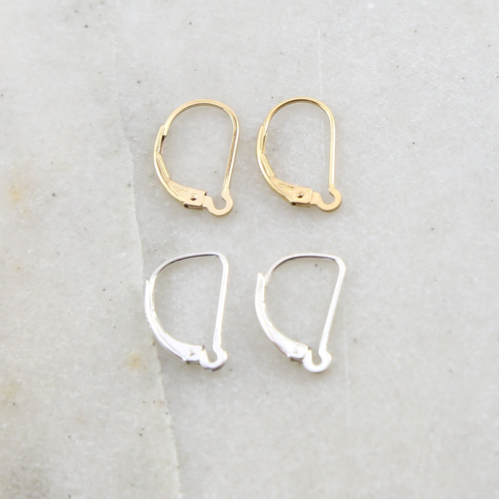 1 Pair Interchangeable Leverback Earring Hooks Earring Component in  Sterling Silver or 14K Gold Filled 