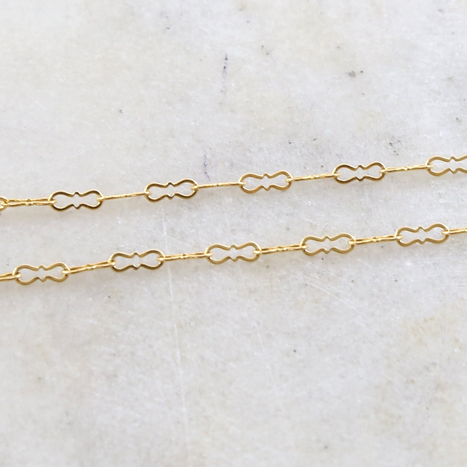 Figure 8 14k Yellow Gold Permanent Jewelry Chain