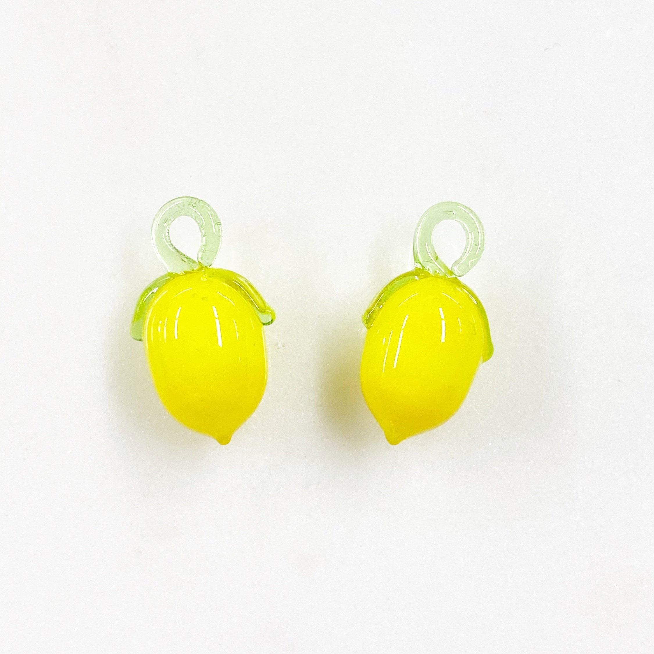 SUNNYCLUE 1 Box 36pcs Lemon Charm Lemon Enamel Charms Yellow Fruit Rabbit Easter Holiday Bunny Charms for Jewelry Making Charm