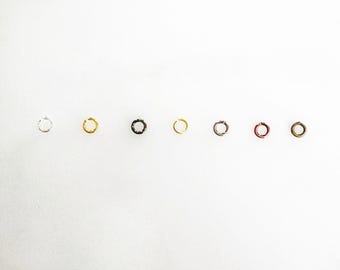 144 pieces 3mm 22 gauge base metal open jump rings charm links jewelry making supplies metal findings