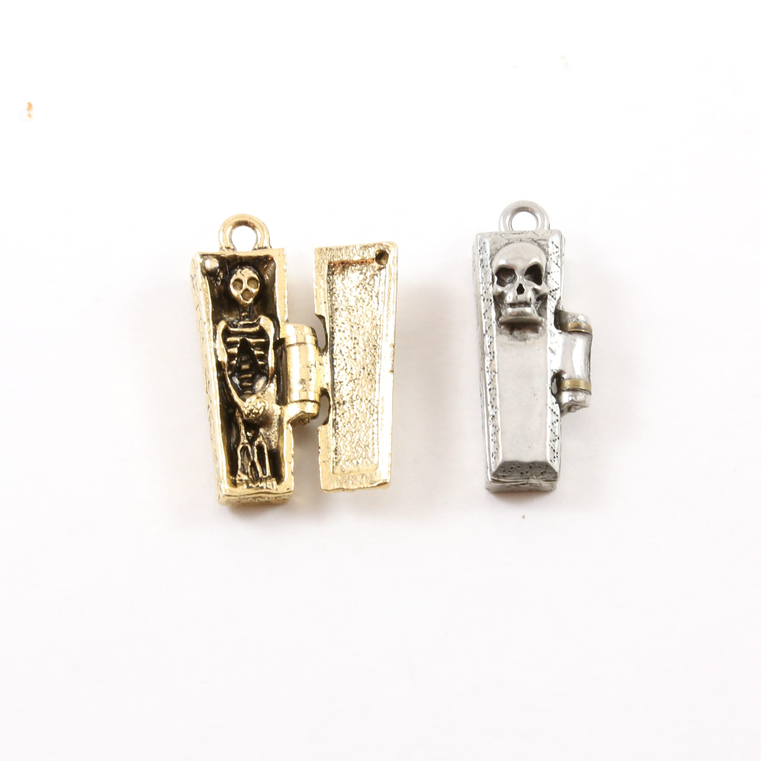 Halloween Sterling Silver Charms Coffin