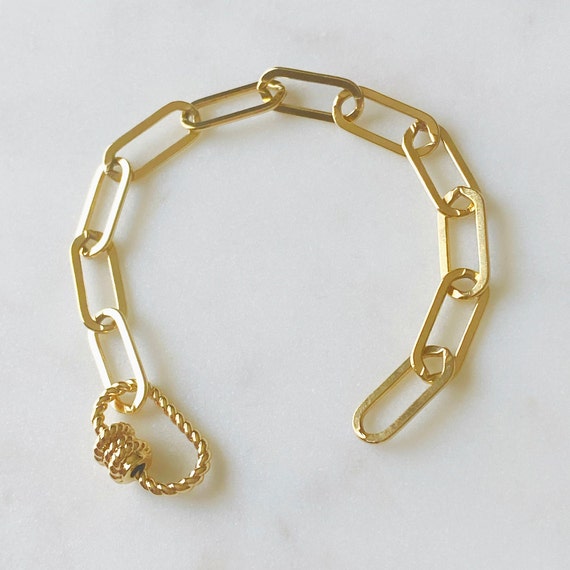 Talia Twisted Clasp Link Bracelet