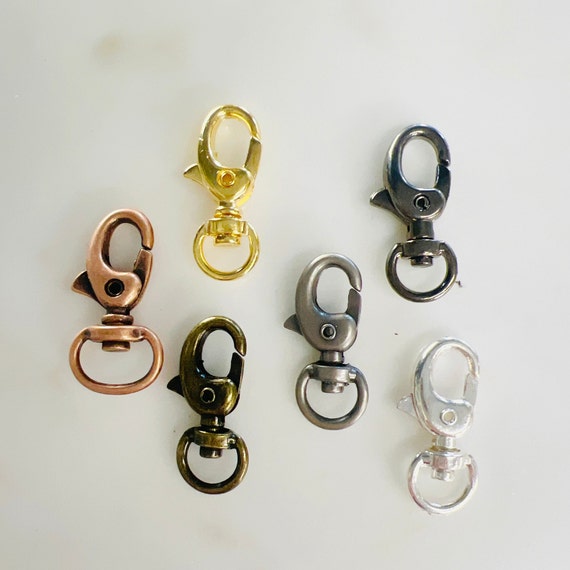 2 Piece Rounded Lobster Swivel Clasp Choose Your Style Jewelry Making Supplies Clasp Findings