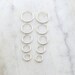 1 Pair Sterling Silver Small Endless Hoop Earrings 18mm, 16mm, 14mm, 12mm, 10mm Earring Wires Earring Hook Component 