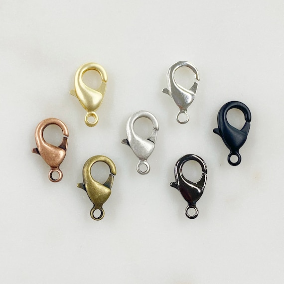 10 Piece 15mm Rounded Lobster Clasp Choose Your Style Clasp Jewelry Making Supplies Clasp Findings