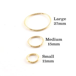 5 Pieces Small 11mm Shiny Gold Smooth Open Circle Connector - Etsy