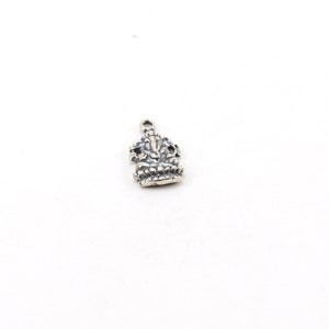 Ganesh Sterling Silver Deity Charm Outline Hindu Hinduism Spiritual Religious Pendant Ganesha Pendant