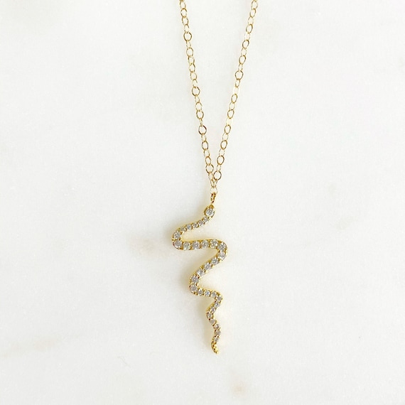 Sparkly Snake Necklace