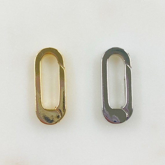 U Shaped Push Gate Clasp Choose Your Color Gold or Silver Unique Clasp Jewelry Making Supplies