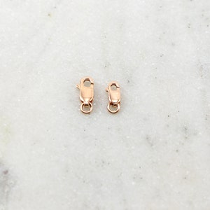 1 Pc Bag of 4.5x12 mm 14K Rose Gold Filled Lobster Clasp No Ring