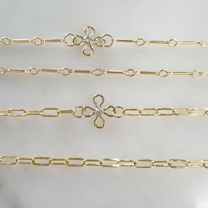 1 breloque anneau connecteur fleur en zircon cubique minuscule, connecteur permanent pour bijoux, plaqué or 14 carats ou argent sterling. image 4