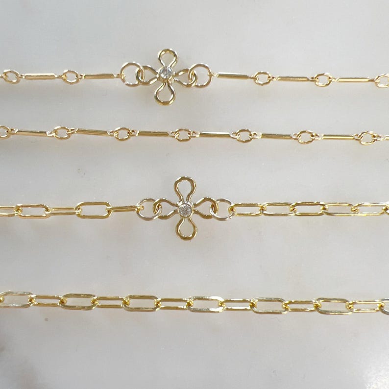 1 breloque anneau connecteur fleur en zircon cubique minuscule, connecteur permanent pour bijoux, plaqué or 14 carats ou argent sterling. image 4