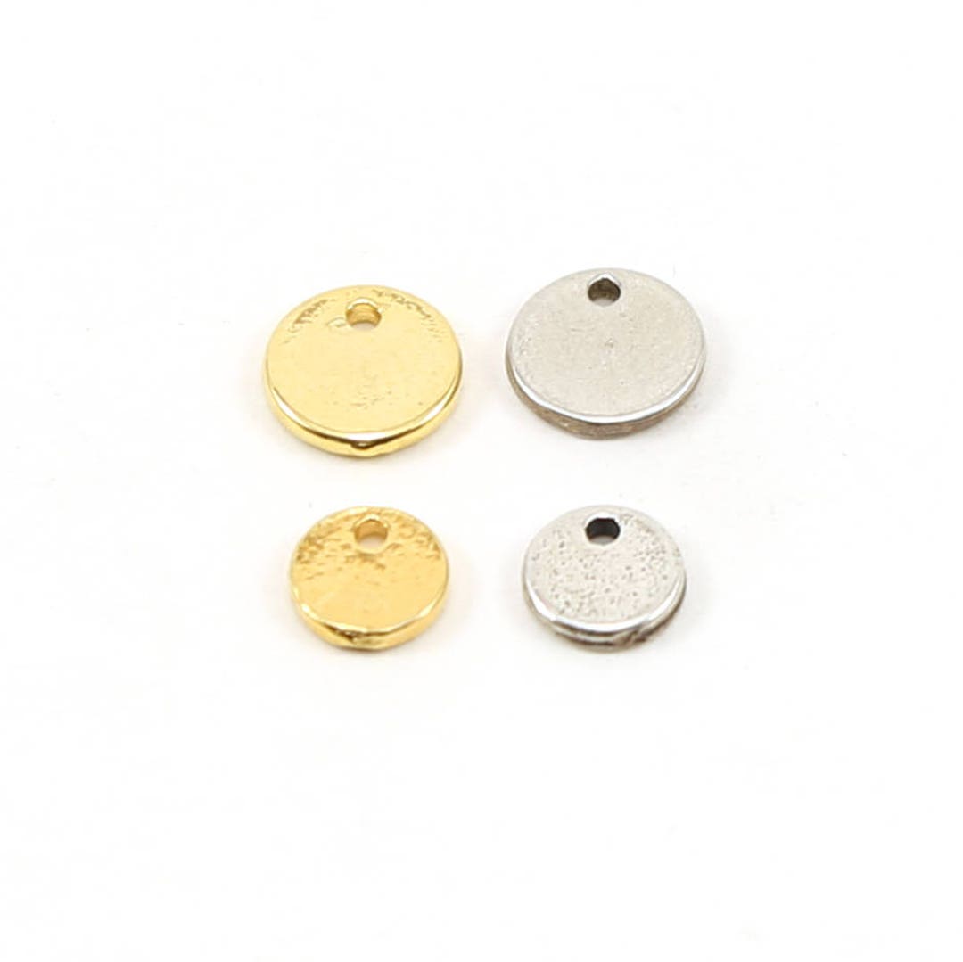 Small Round Stamping Disc 2 Sizes 8mm or 6mm in Sterling Silver or ...