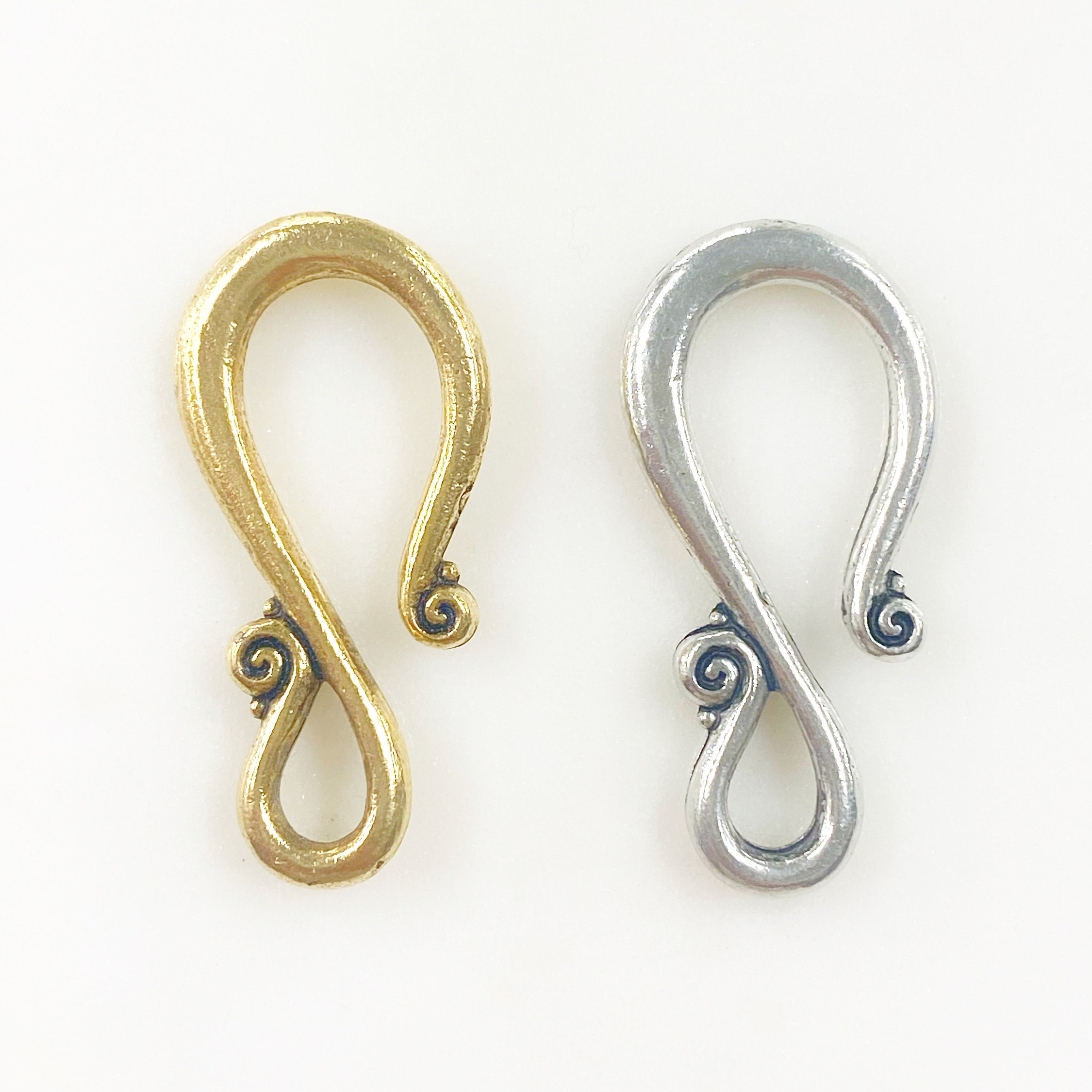 5 pcs Matte Gold/Silver Small S Shape Hook Holders │ Modern