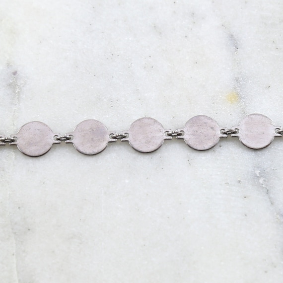 Base Metal Flat 10mm Link Chain in Antique Silver Lead and Nickel Free  / Chain by the Foot