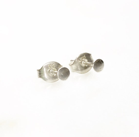 Sterling Silver Earring Studs Flat Pad Post Backing Included Earring Posts Earring Findings