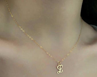 Dainty Initial Necklace