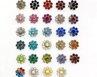 10 piece swarovski crystal flower 10mm rhinestone glue on component authentic austrian crystal