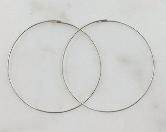 1 Paar Ohrringdraht aus Sterlingsilber, 50 mm, Ohrringkomponenten