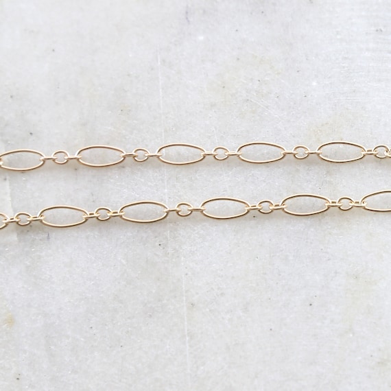 Wholesale Jewelry Supplies - 14k Gold Filled PaperClip Chain 4x12