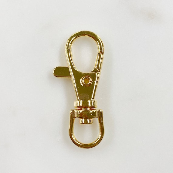 1 Piece Rounded Lobster Swivel Clasp Gold Plated Base Metal Clasp Jewelry Making Supplies Clasp Findings