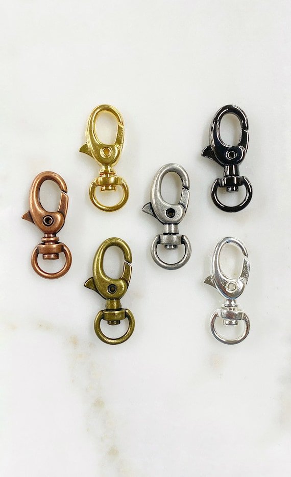 2 Piece Rounded Lobster Swivel Clasp Choose Your Style Jewelry Making Supplies Clasp Findings