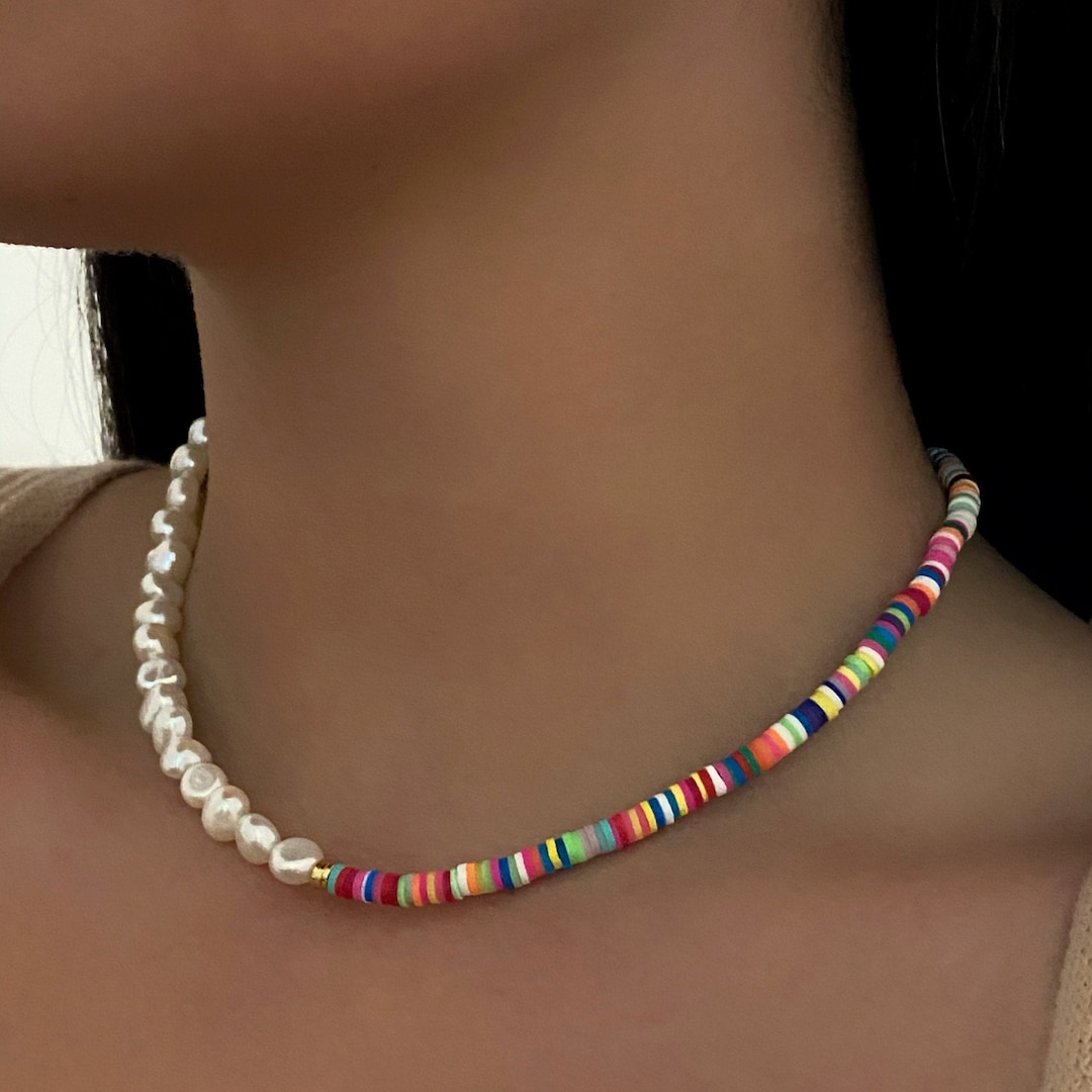 Elegantes Perlenschmuck-Set Halsketten Mit Sonnenanhänger