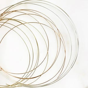 3ft 14k gf, sterling silver 20, 22, 24, 26, or 28 gauge 1/2 hard wrapping wire choose your color jewelry making tools and supplies