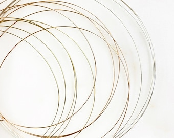 3ft 14k gf, sterling silver 20, 22, 24, 26, or 28 gauge 1/2 hard wrapping wire choose your color jewelry making tools and supplies