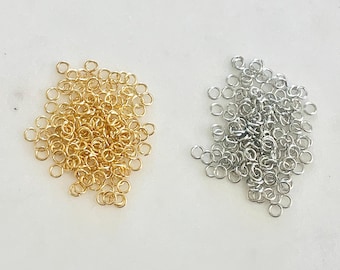 144 pieces 3mm 22 gauge base metal open jump ring charm links jewelry making supplies metal findings