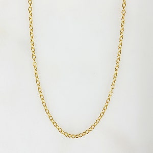Le collier de chaîne de câbles rempli d’or 14k prêt à l’emploi