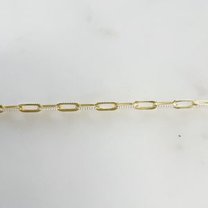 Two Tone Gold Vermeil Diamond Cut Drawn Cable - Sold by the Foot/Bulk Unfinished Chain