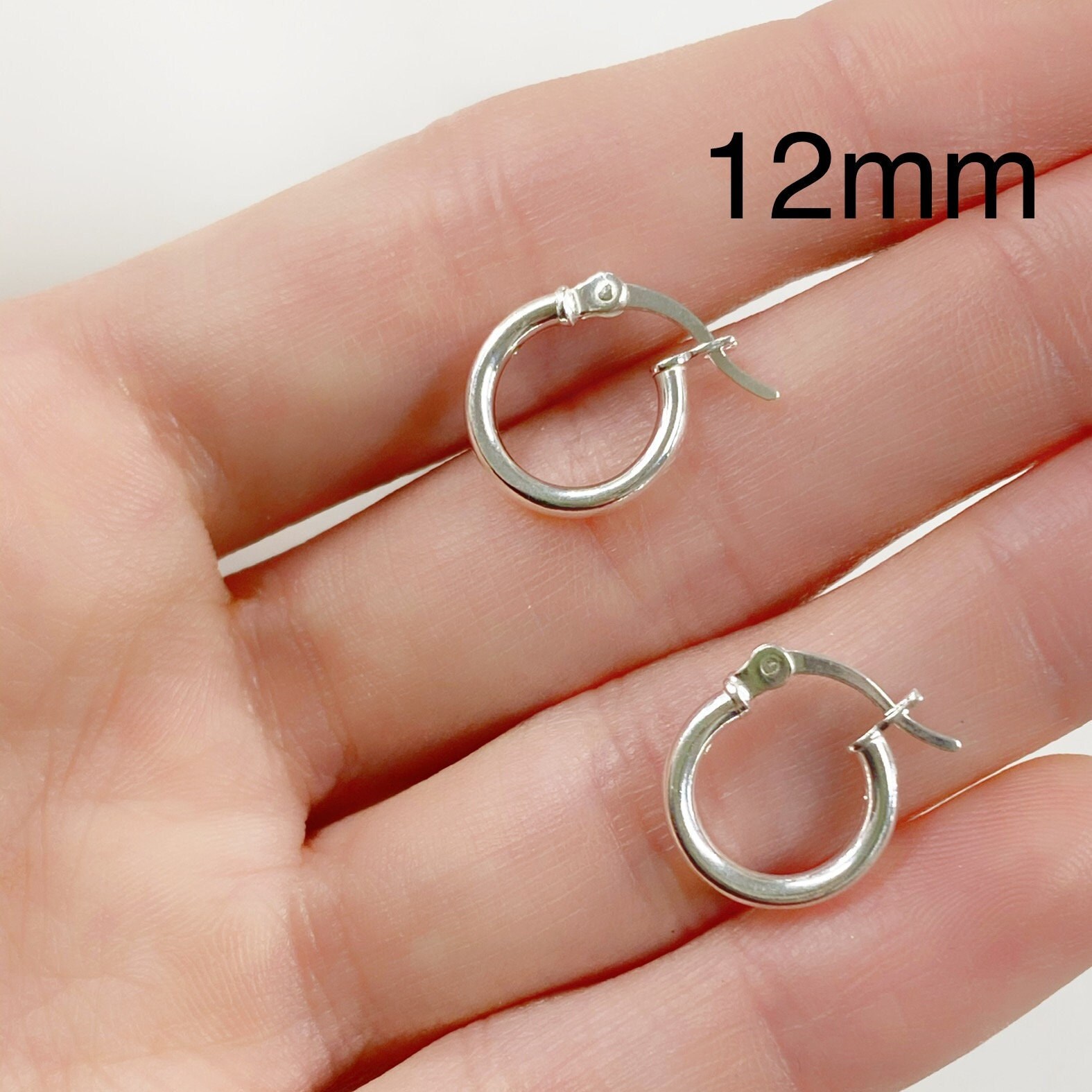 Small Drippy Hoop Earrings in Sterling Silver Filled Wires