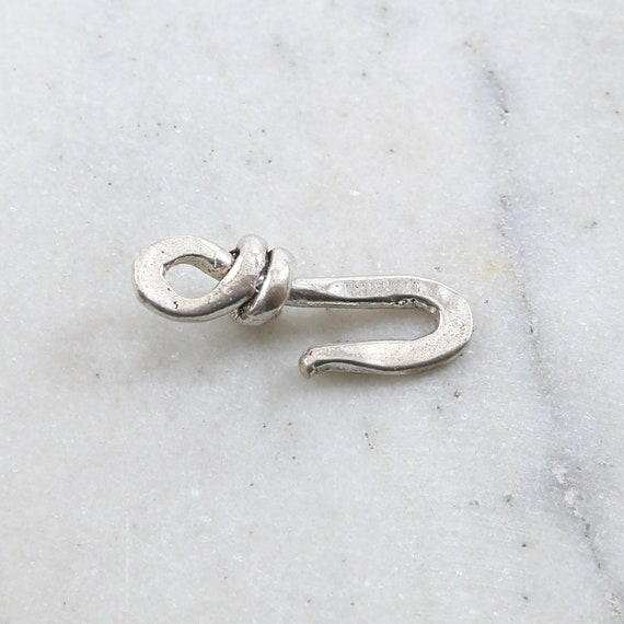 Thick Large Sterling Silver Hook Clasp Wrap Style Design Jewelry Making Supplies Chain Findings