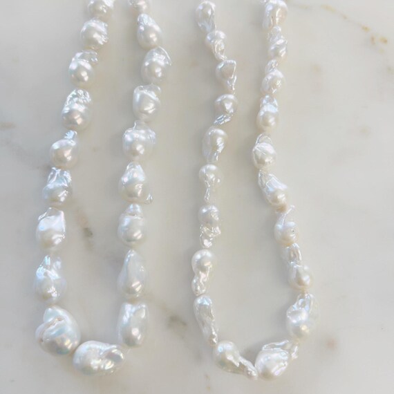 Beautiful Freshwater Pearl Baroque Pearl Large or Small Size Baroque Shape 16" Unfinished  Strand for Necklace, Bracelet, or Earrings