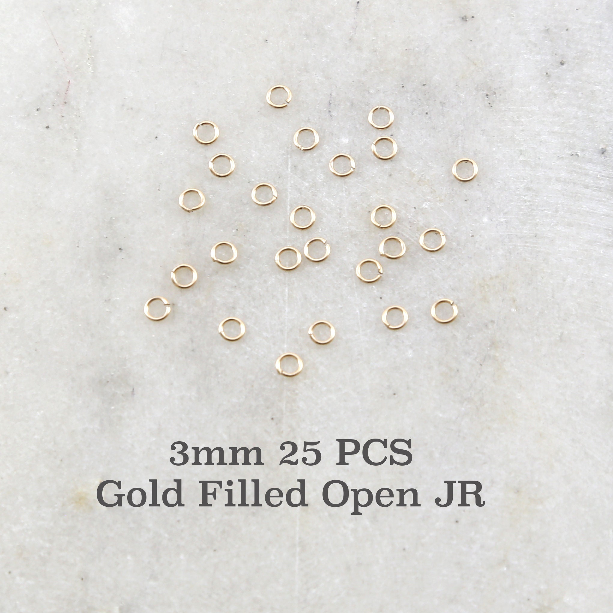 20 pcs Gold Filled Open Jump Ring 3mm ~ 22ga