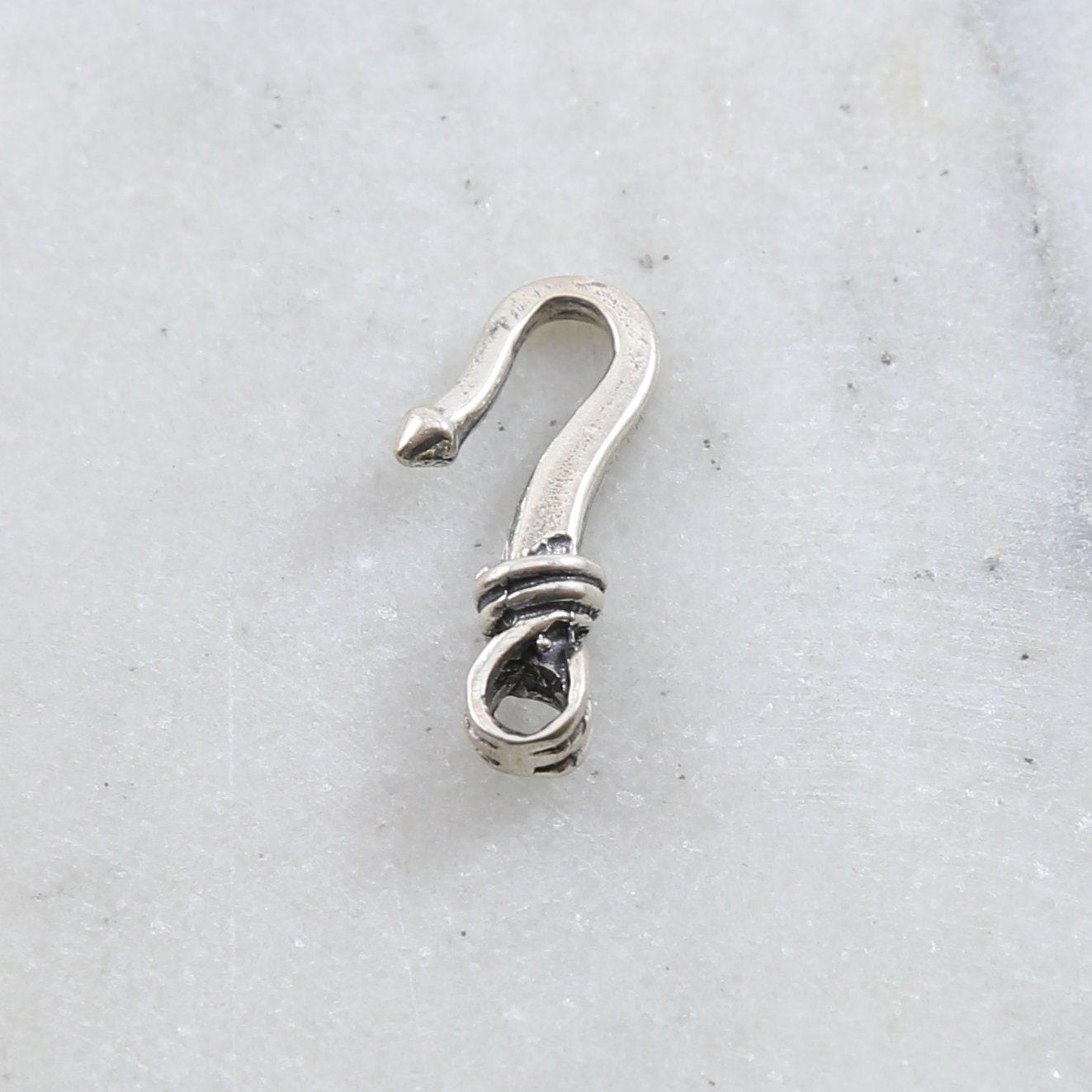 Smooth S Hook Clasp in Sterling Silver or Vermeil