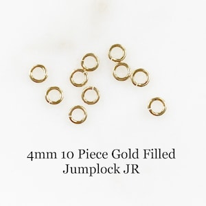 4mm 10 Piece 14k Gold Filled Jumplock Jump Ring Jewelry Making Supplies