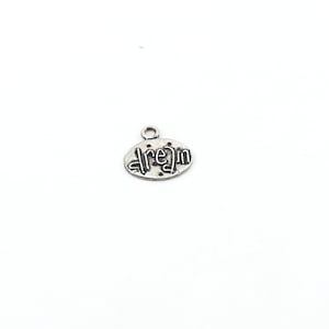 Whimsical Sterling Silver Dream Inspirational Word Charm Pendant
